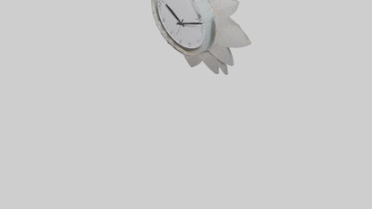 Flower Design Wall Clock model 3D model