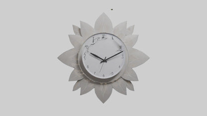 Flower Design Wall Clock model 3D model
