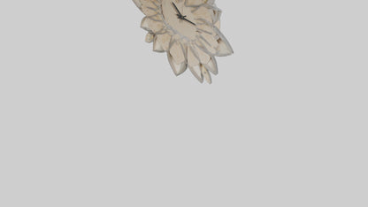 Flower Design Wall Clock model 3D model