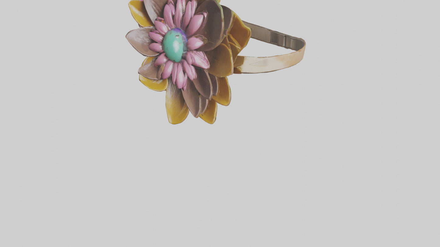 Flower keychain model 3D model