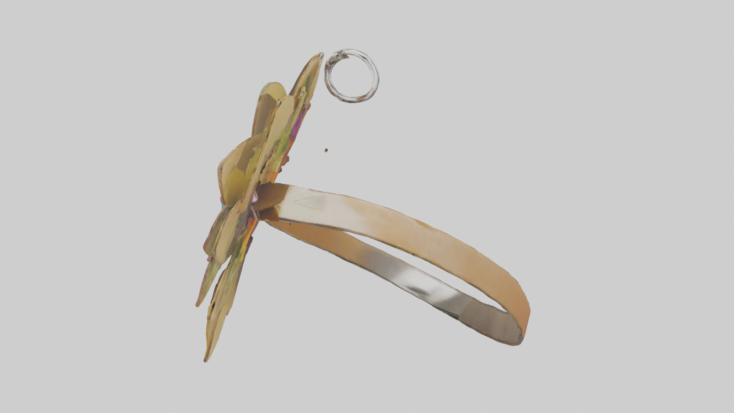 Flower keychain model 3D model