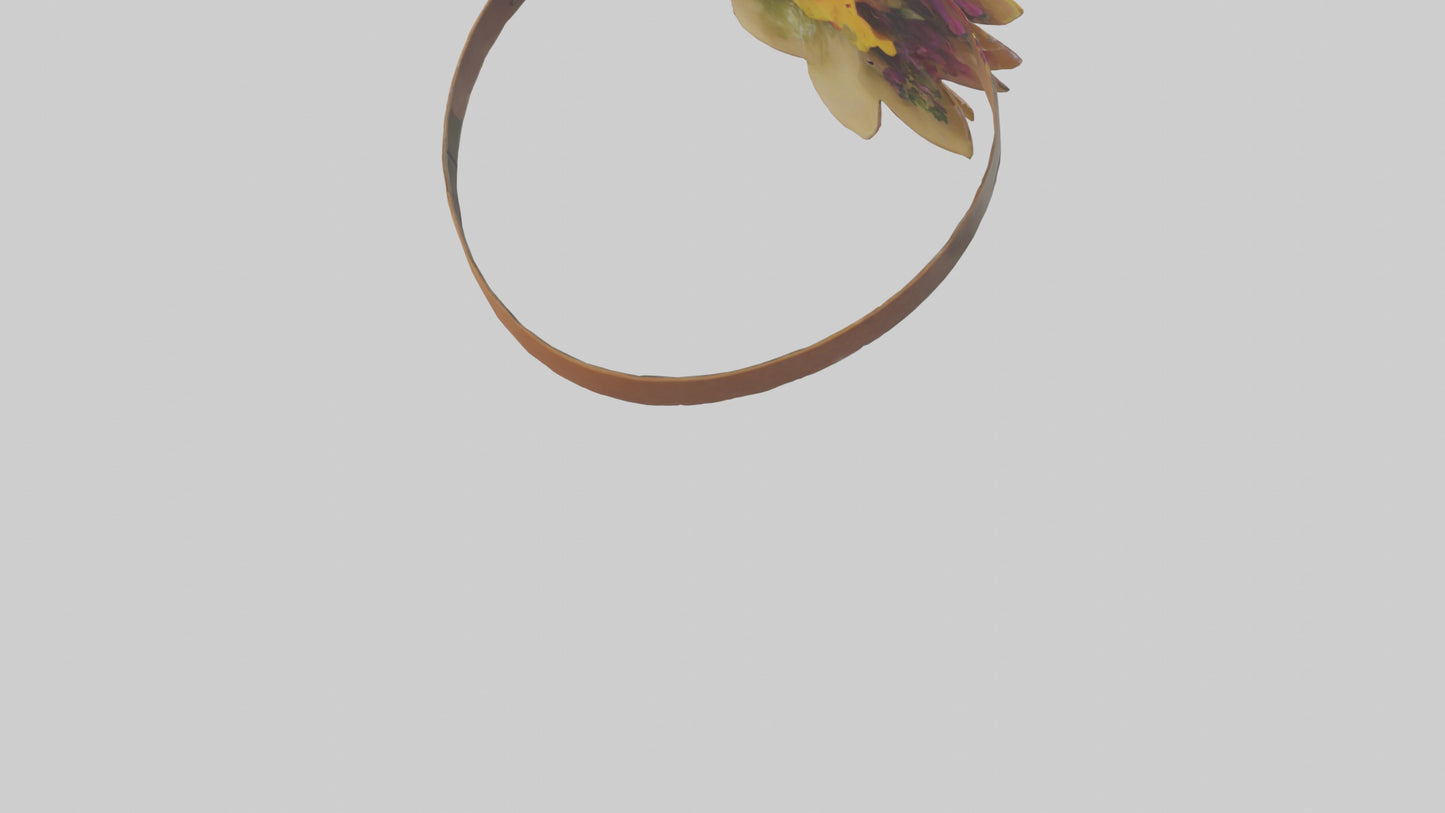 Flower keychain model 3D model