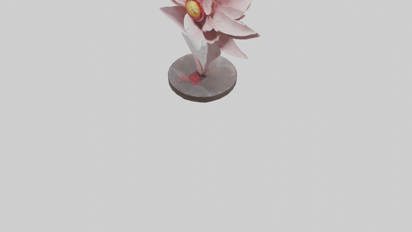 Flower Petal Art Statue model 3D model