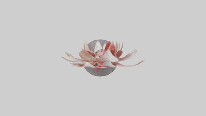 Flower Petal Art Statue model 3D model