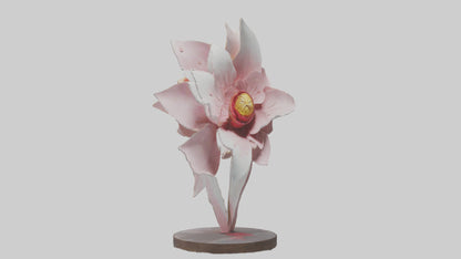 Flower Petal Art Statue model 3D model