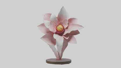 Flower Petal Art Statue model 3D model