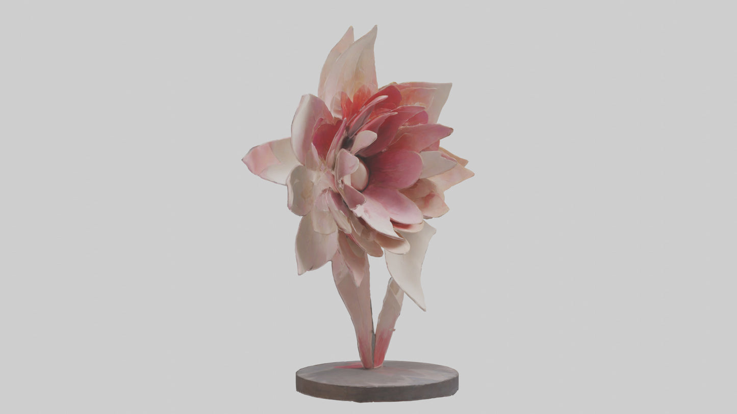 Flower Petal Art Statue model 3D model