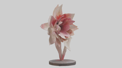 Flower Petal Art Statue model 3D model