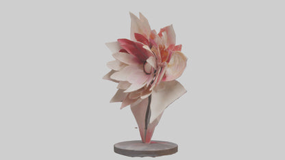 Flower Petal Art Statue model 3D model