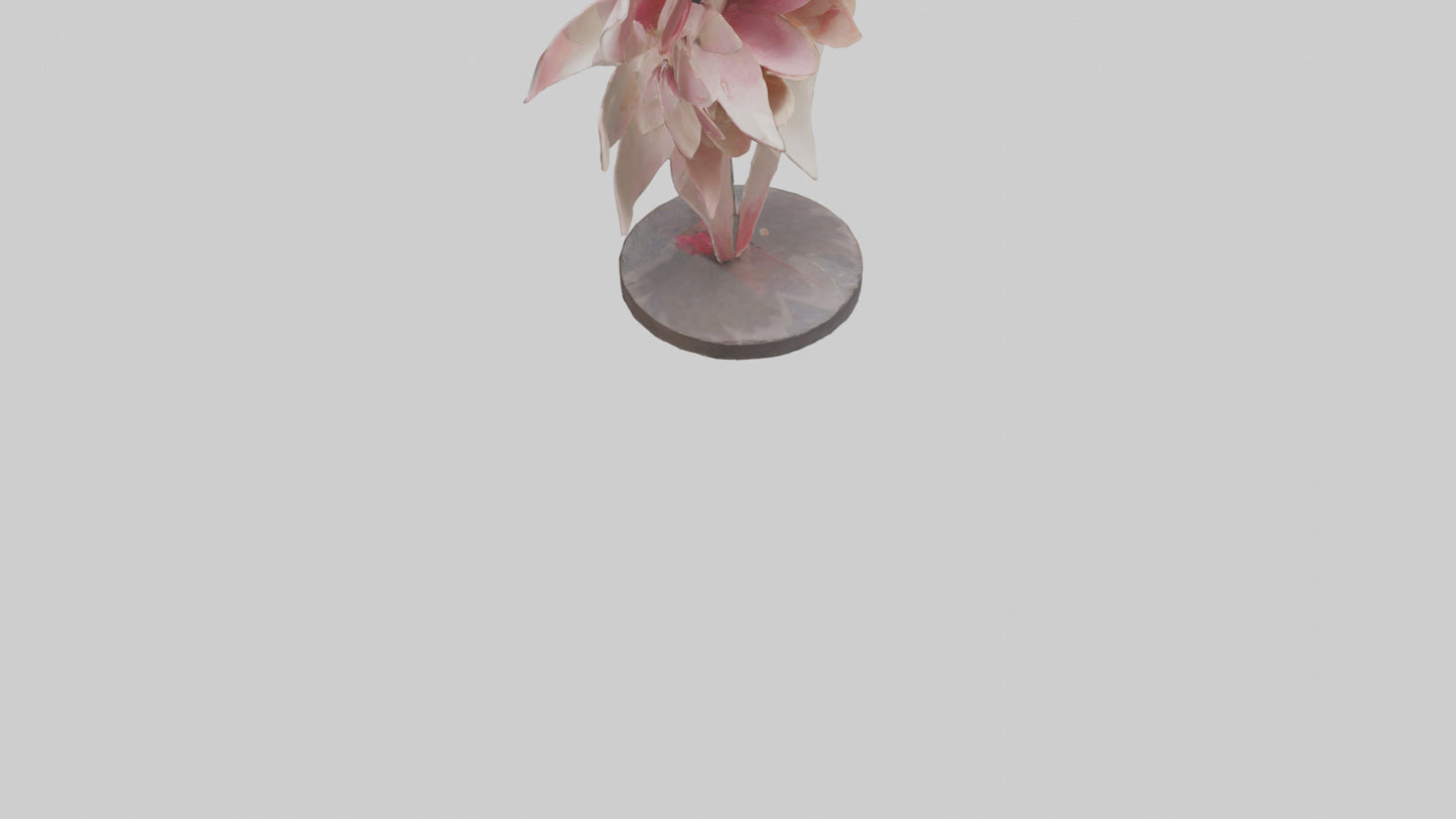 Flower Petal Art Statue model 3D model