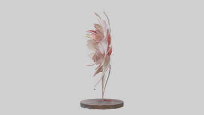 Flower Petal Art Statue model 3D model