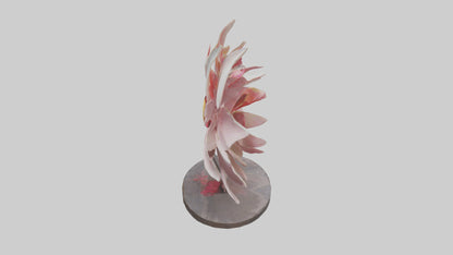 Flower Petal Art Statue model 3D model