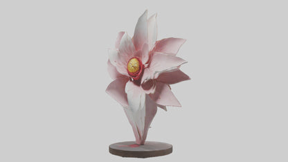 Flower Petal Art Statue model 3D model