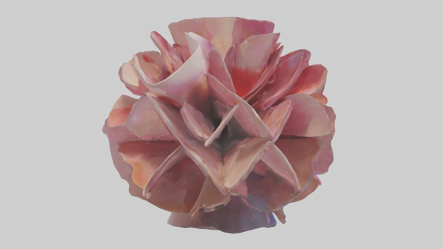 Flower Petal Fusion Sculpture model 3D model