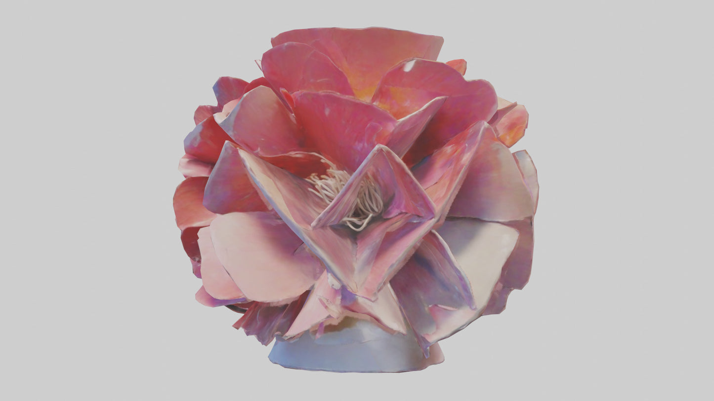 Flower Petal Fusion Sculpture model 3D model