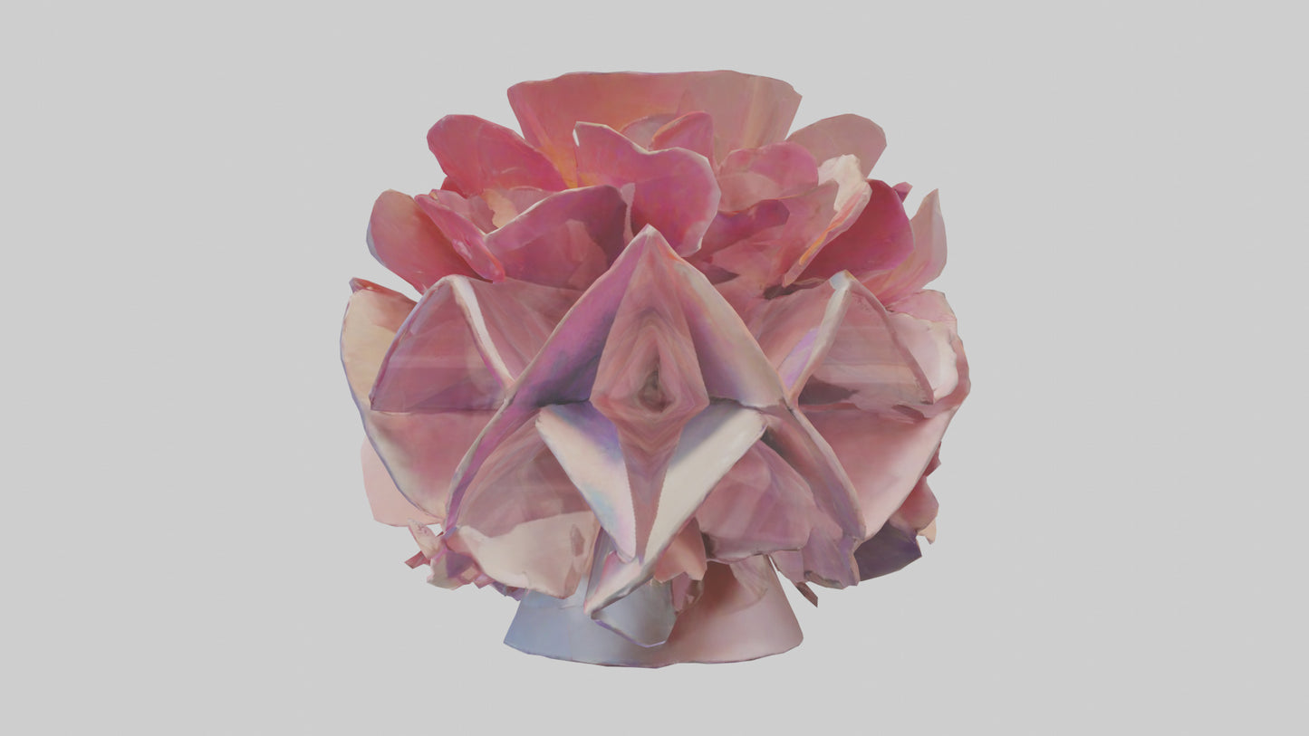 Flower Petal Fusion Sculpture model 3D model