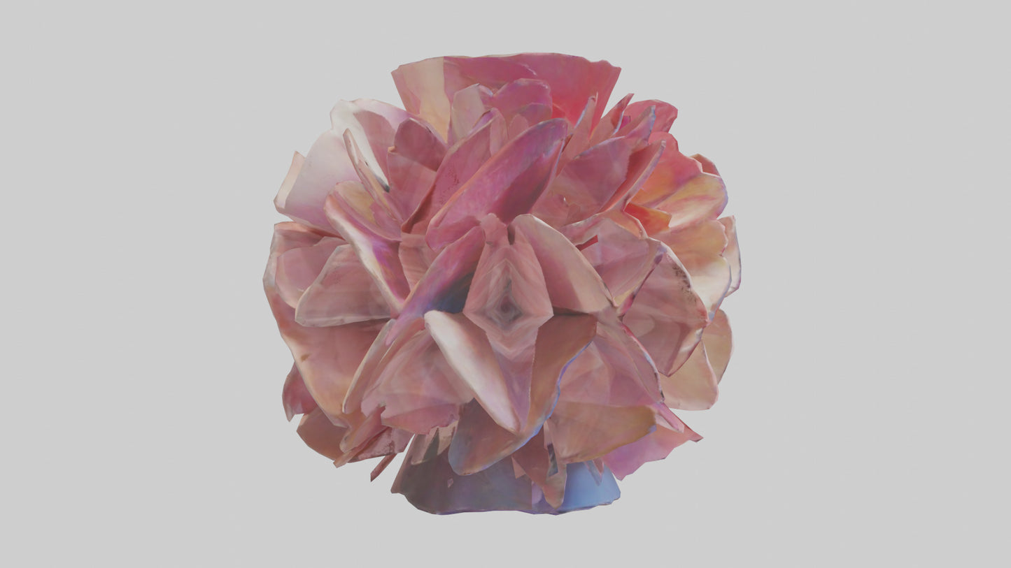 Flower Petal Fusion Sculpture model 3D model