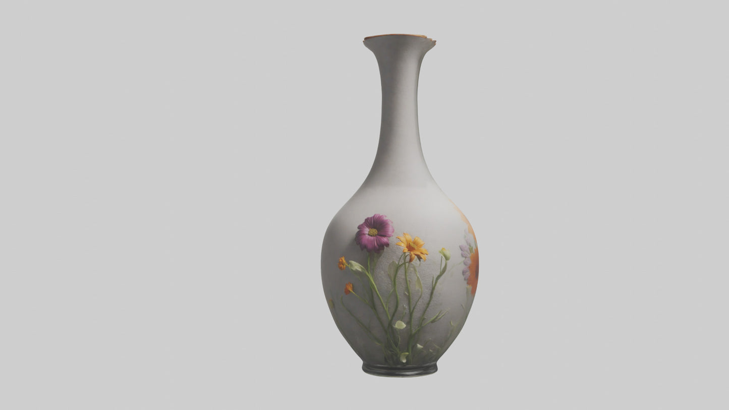 3D model Flower Vase model VR / AR / low-poly