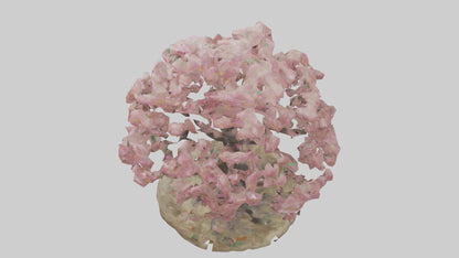 Flowering Tree Sculpture model VR / AR / low-poly
