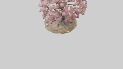 Flowering Tree Sculpture model VR / AR / low-poly
