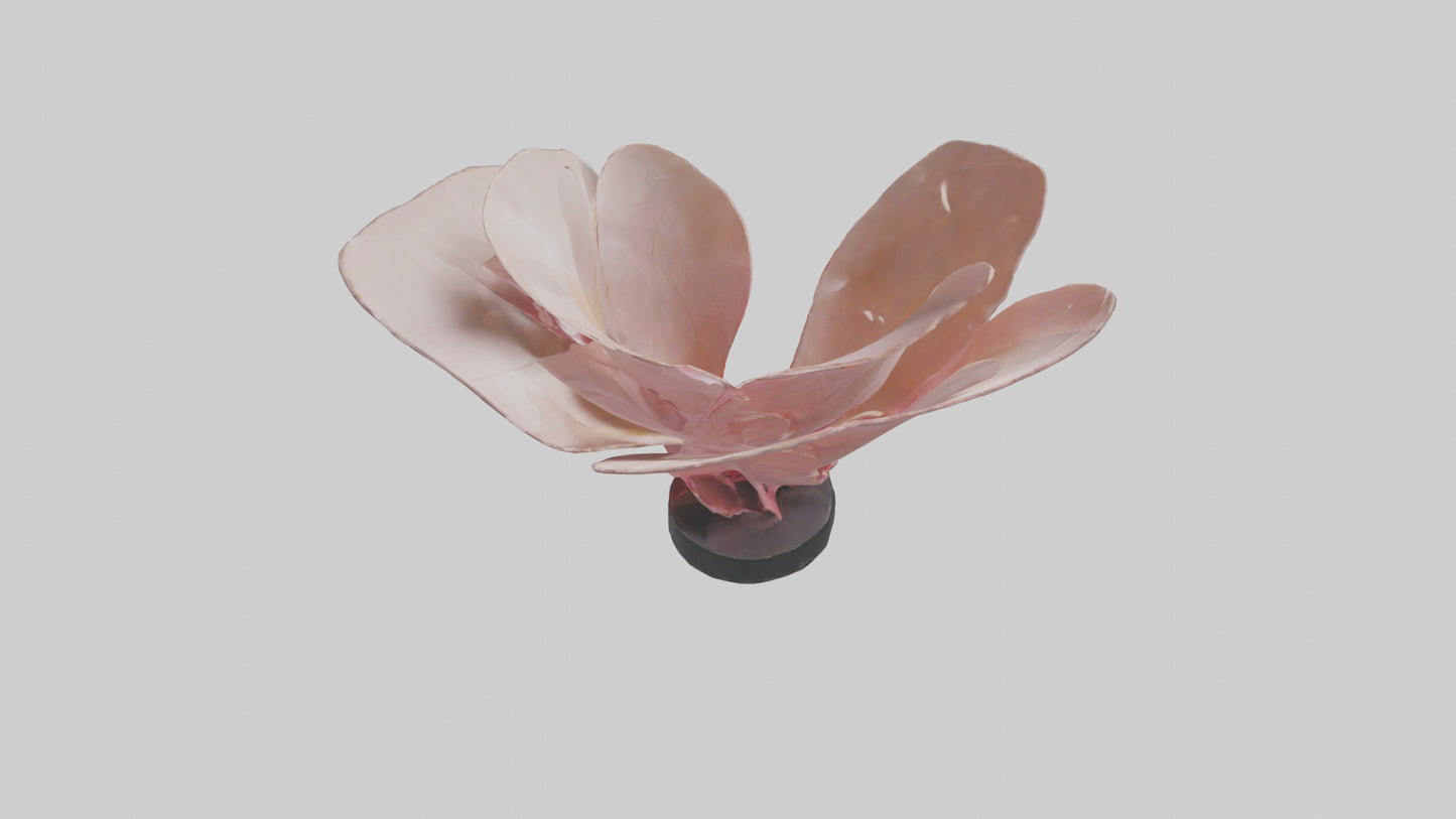 Flowing Flower Petal Sculpture model 3D model
