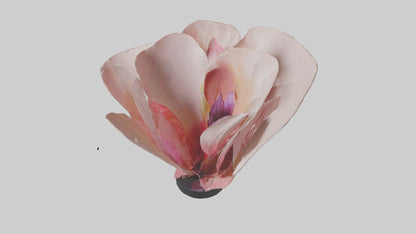 Flowing Flower Petal Sculpture model 3D model