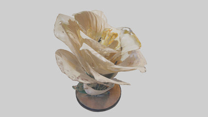 Flowing Flower Sculpture model 3D model