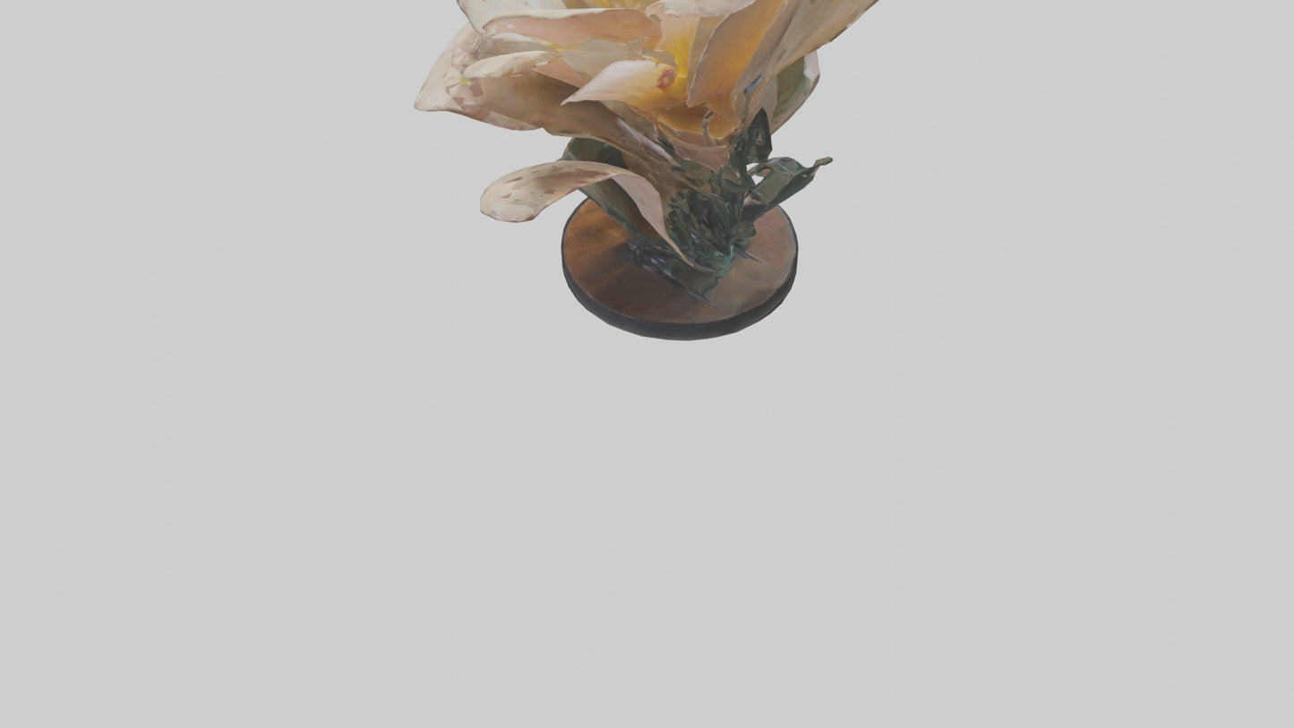 Flowing Flower Sculpture model 3D model