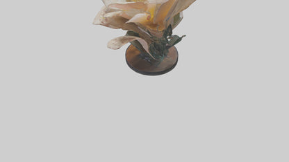 Flowing Flower Sculpture model 3D model