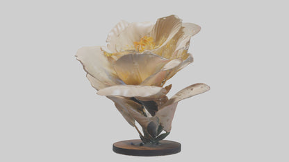 Flowing Flower Sculpture model 3D model
