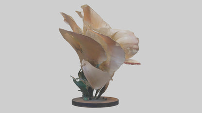 Flowing Flower Sculpture model 3D model