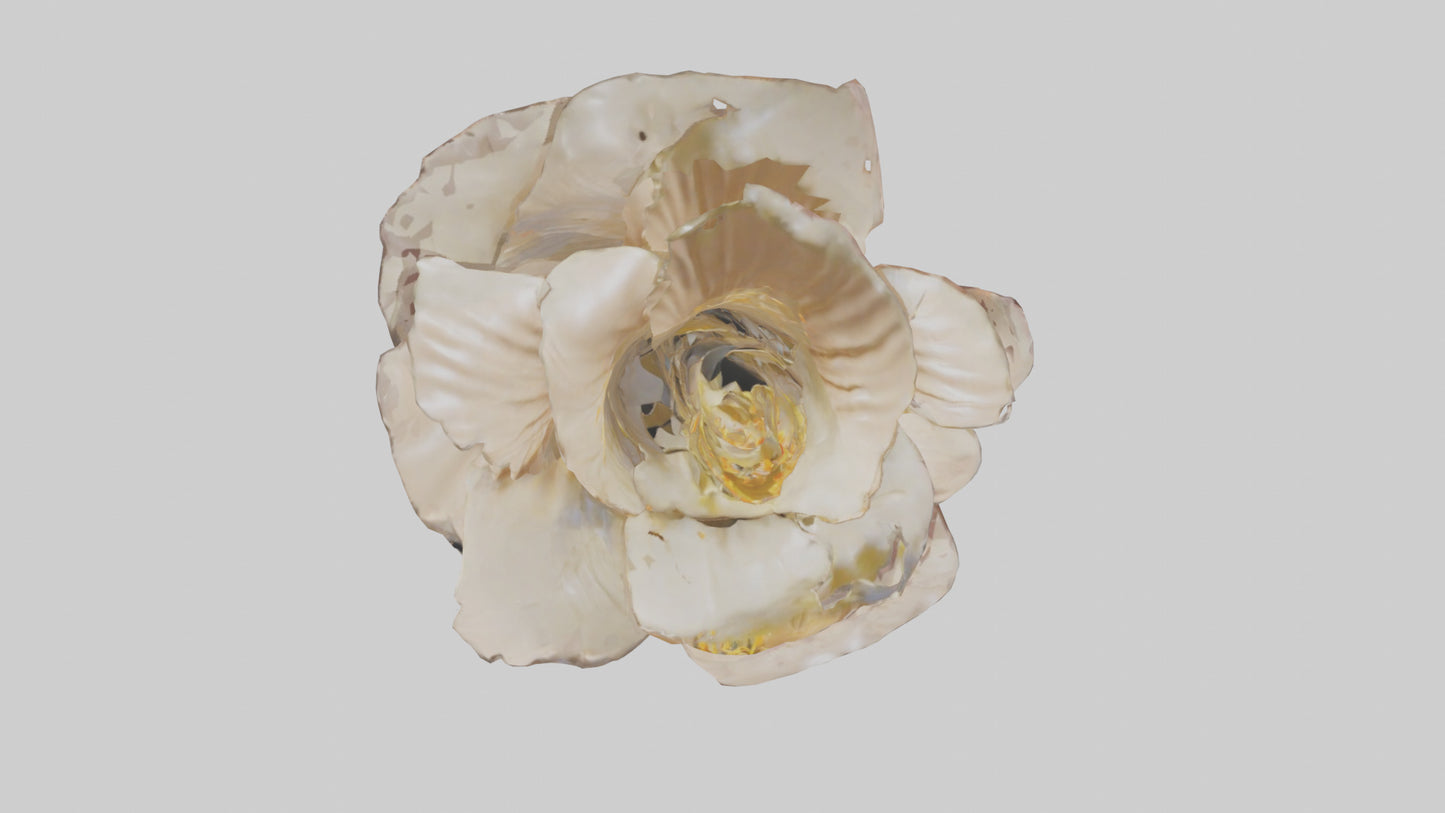 Flowing Flower Sculpture model 3D model