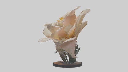 Flowing Flower Sculpture model 3D model