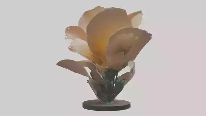 Flowing Flower Sculpture model 3D model