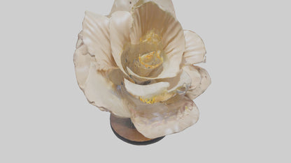 Flowing Flower Sculpture model 3D model