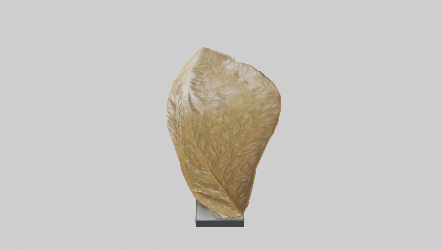 3D model Flowing Leaf Structure Sculpture model VR / AR / low-poly