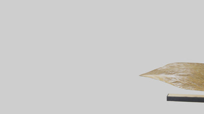 3D model Flowing Leaf Structure Sculpture model VR / AR / low-poly