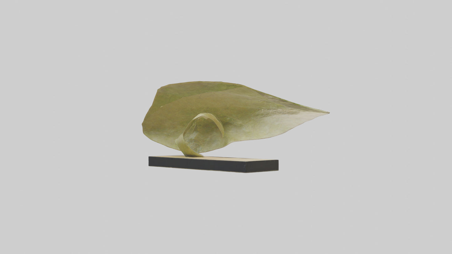 3D model Flowing Leaf Structure Sculpture model VR / AR / low-poly