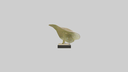 3D model Flowing Leaf Structure Sculpture model VR / AR / low-poly