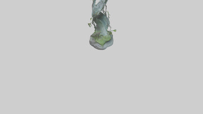 Flowing Nature statue model VR / AR / low-poly