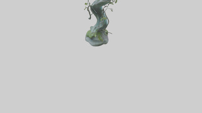 Flowing Nature statue model VR / AR / low-poly