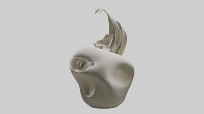 Flowing Organic Form Sculpture model 3D model