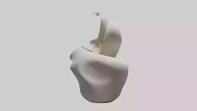 Flowing Organic Form Sculpture model 3D model