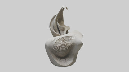 Flowing Organic Form Sculpture model 3D model
