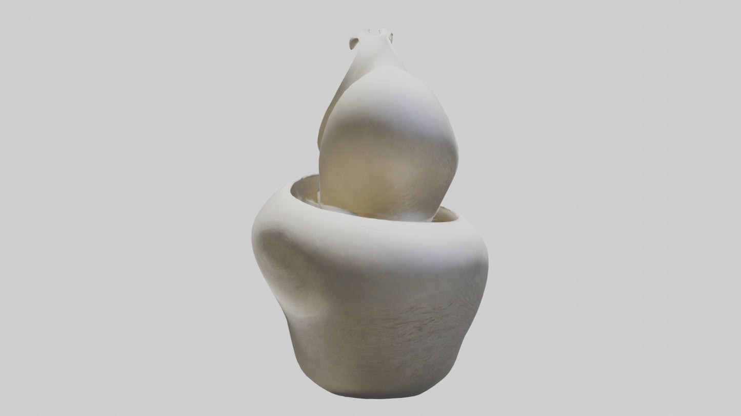 Flowing Organic Form Sculpture model 3D model