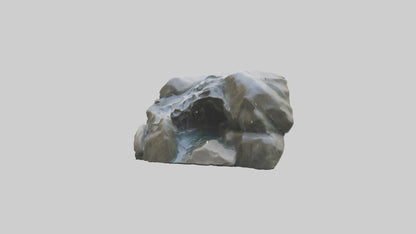 Flowing River Stone Sculpture model 3D model