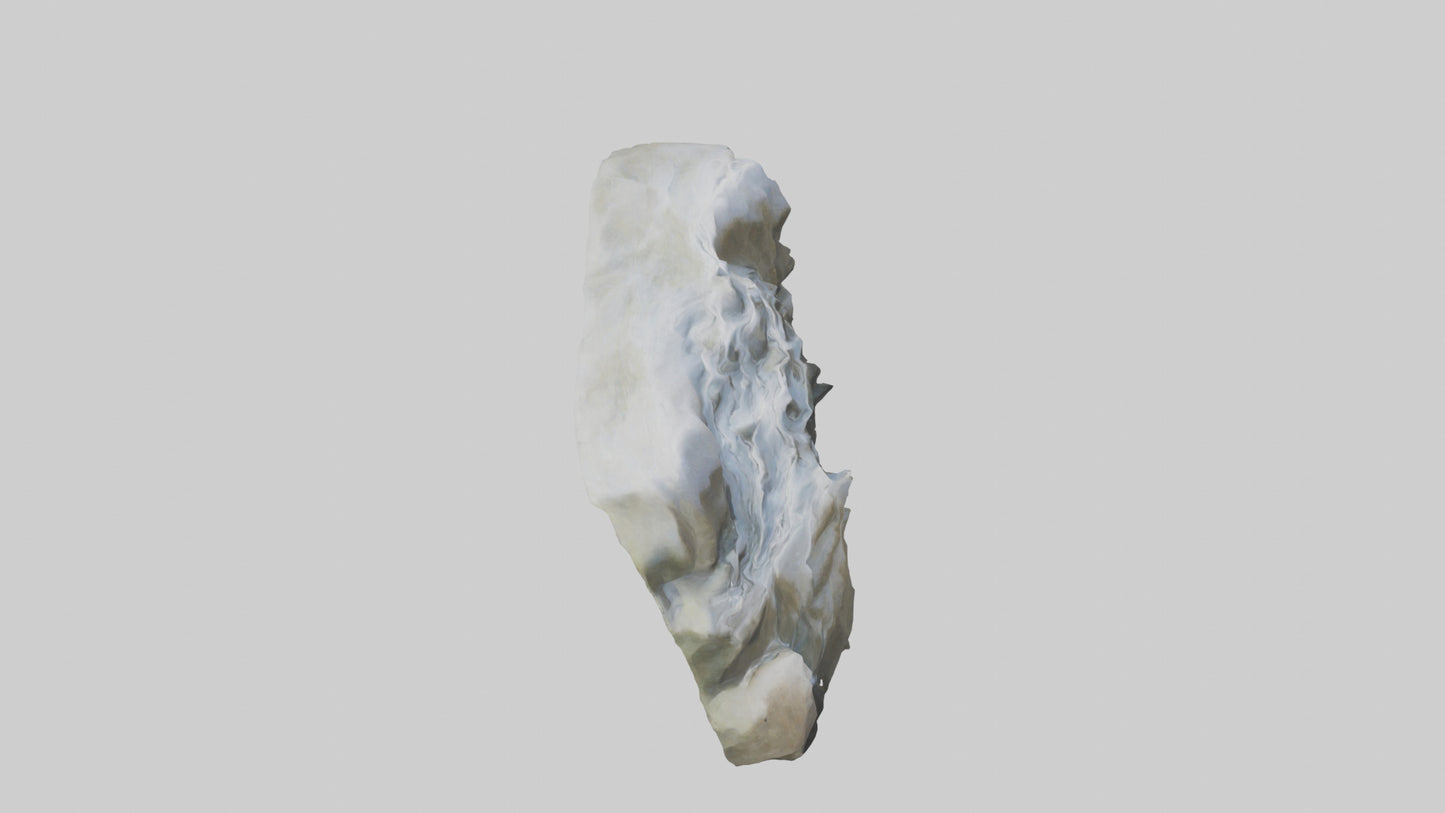 Flowing River Stone Sculpture model 3D model