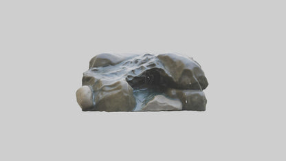 Flowing River Stone Sculpture model 3D model
