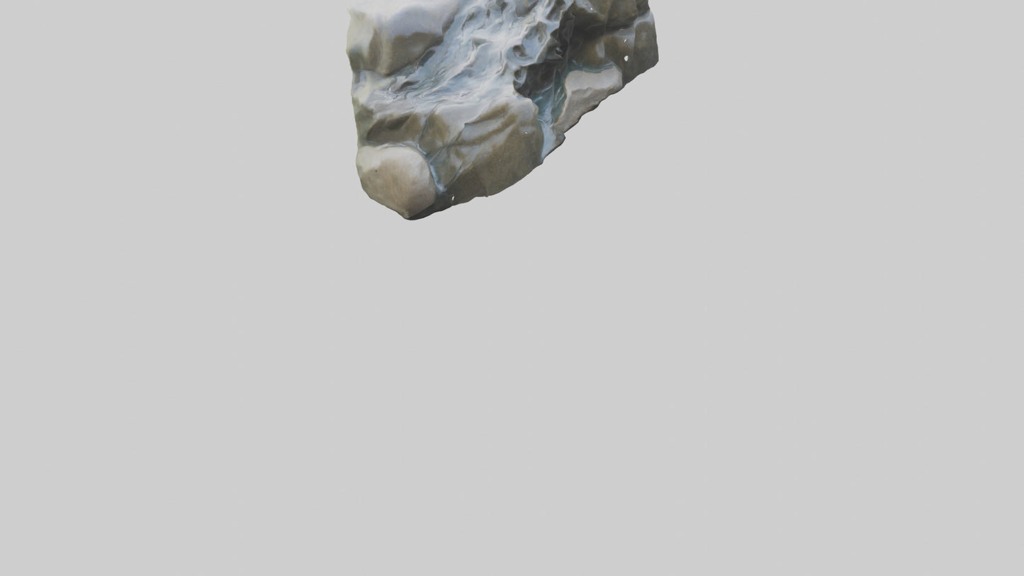 Flowing River Stone Sculpture model 3D model