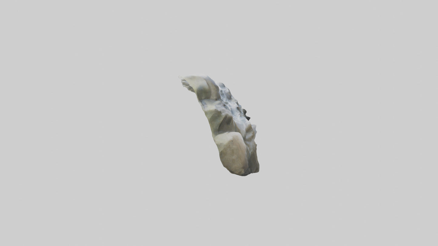 Flowing River Stone Sculpture model 3D model